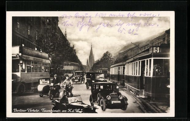 Cartoline postali: Berlin-Charlottenburg, Berliner Verkehr  – Usato da Berlin venduto da bartko-reher