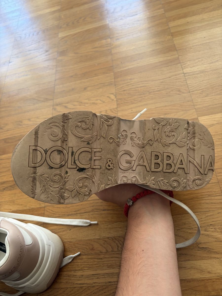 Dolce & Gabbana Scarpe da donna: Dolce & Gabbana weiss Leder Sneaker – Usato da Herisau venduto da ogkosta 4