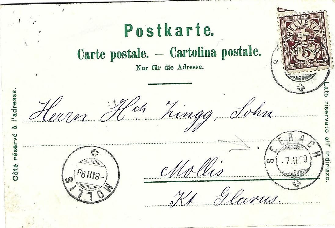 Cartoline postali: Gruss aus Zürich Litho – Usato da Wetzikon ZH venduto da Brulu100 1
