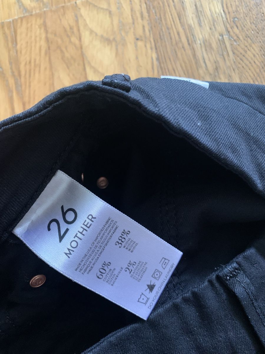 Jeans: Mother schwarz jeans – Usato da Zürich venduto da Nikuska32 3
