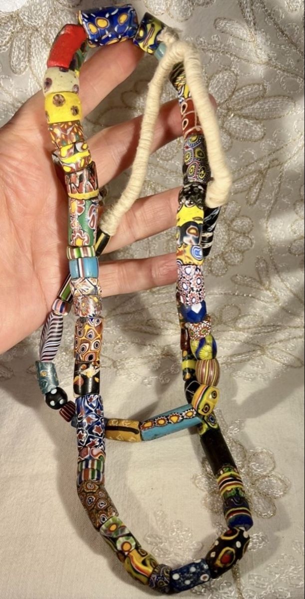 Perlen (unechte): Rang Anciennes Millefiore Trade Beads Murano Multicolore – Gebraucht aus Genève von DELIRBEADS 7