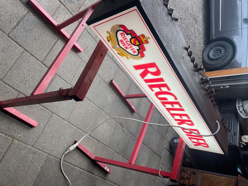 Vieux Décapsuleur Riegeler Bier – Patine Et Rouille – Collection