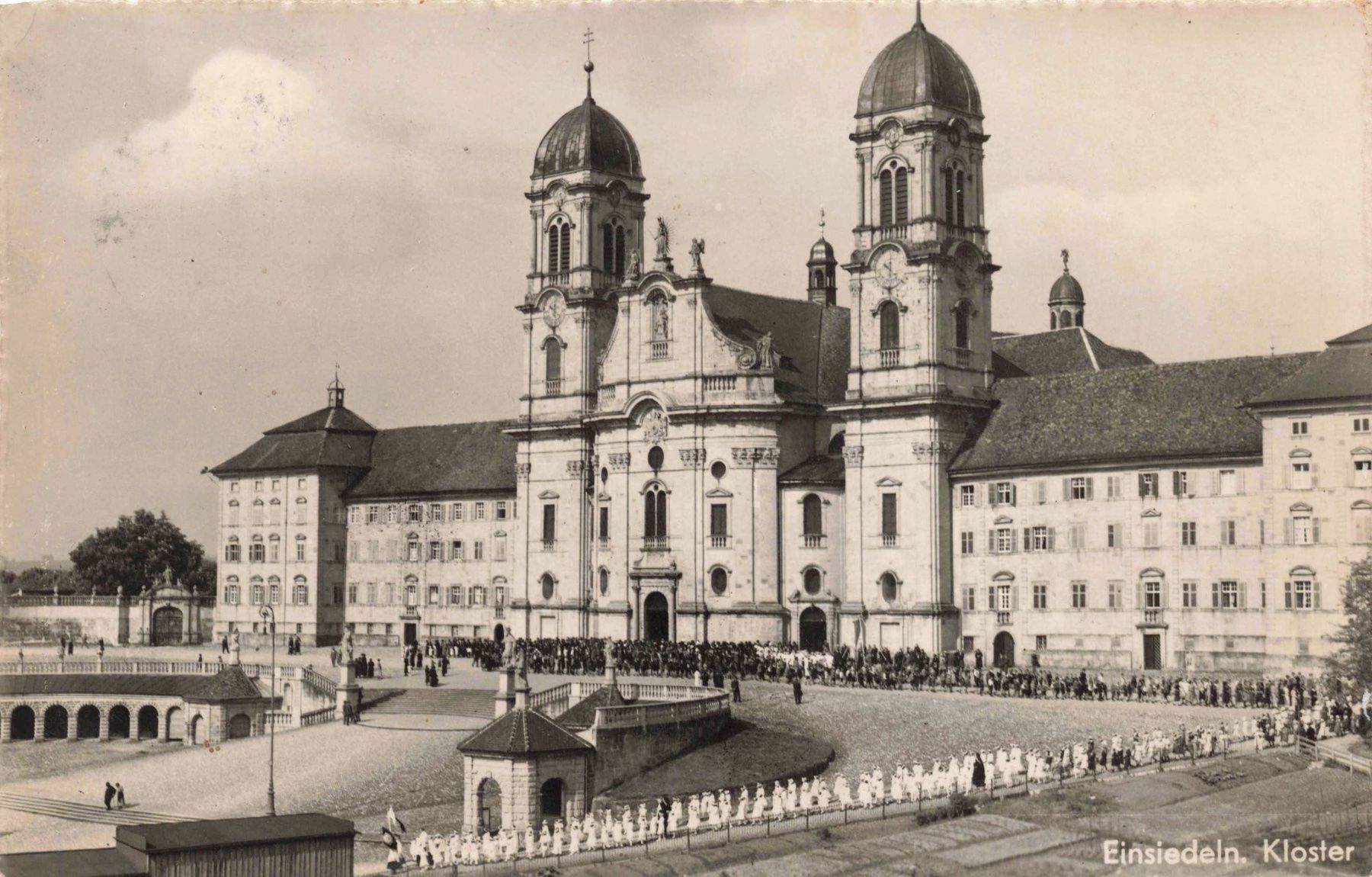 Cartoline postali: Einsiedeln Kloster – Usato da Biasca venduto da Blenio71