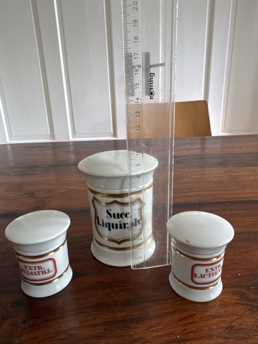 Accessori da laboratorio: 3 Apothekergefässe – Usato da Zürich venduto da 2013tg 2