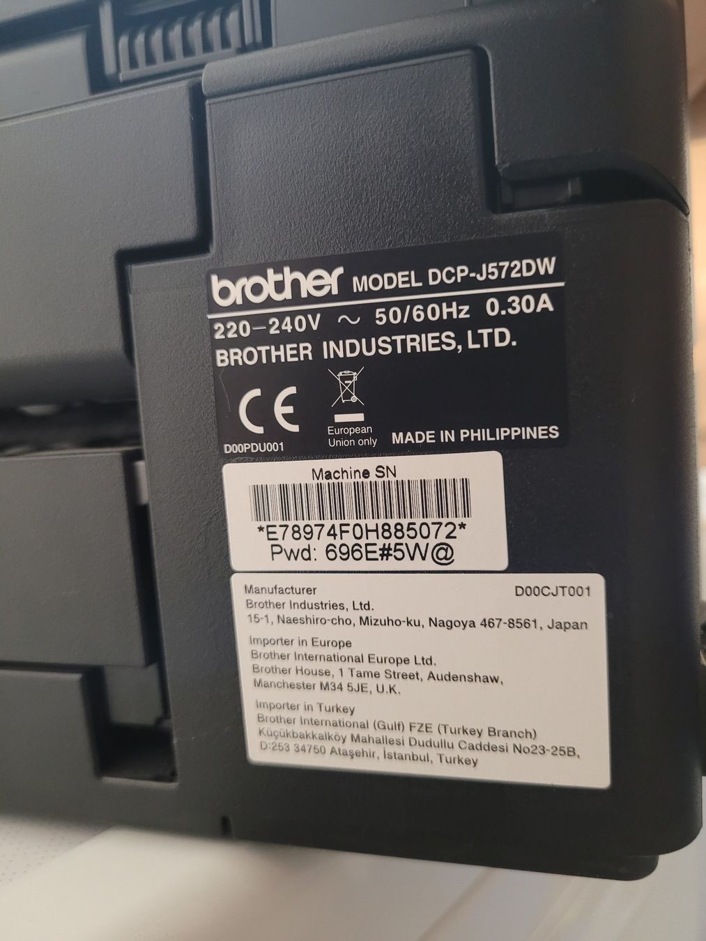 Stampanti: Drucker Brother dcp-j572dw – Usato da Oberglatt ZH venduto da Secvtor 4