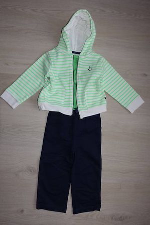 Carter's Set Langarmbody, Sweat-Hose, Sweat-Jacke Gr. 92