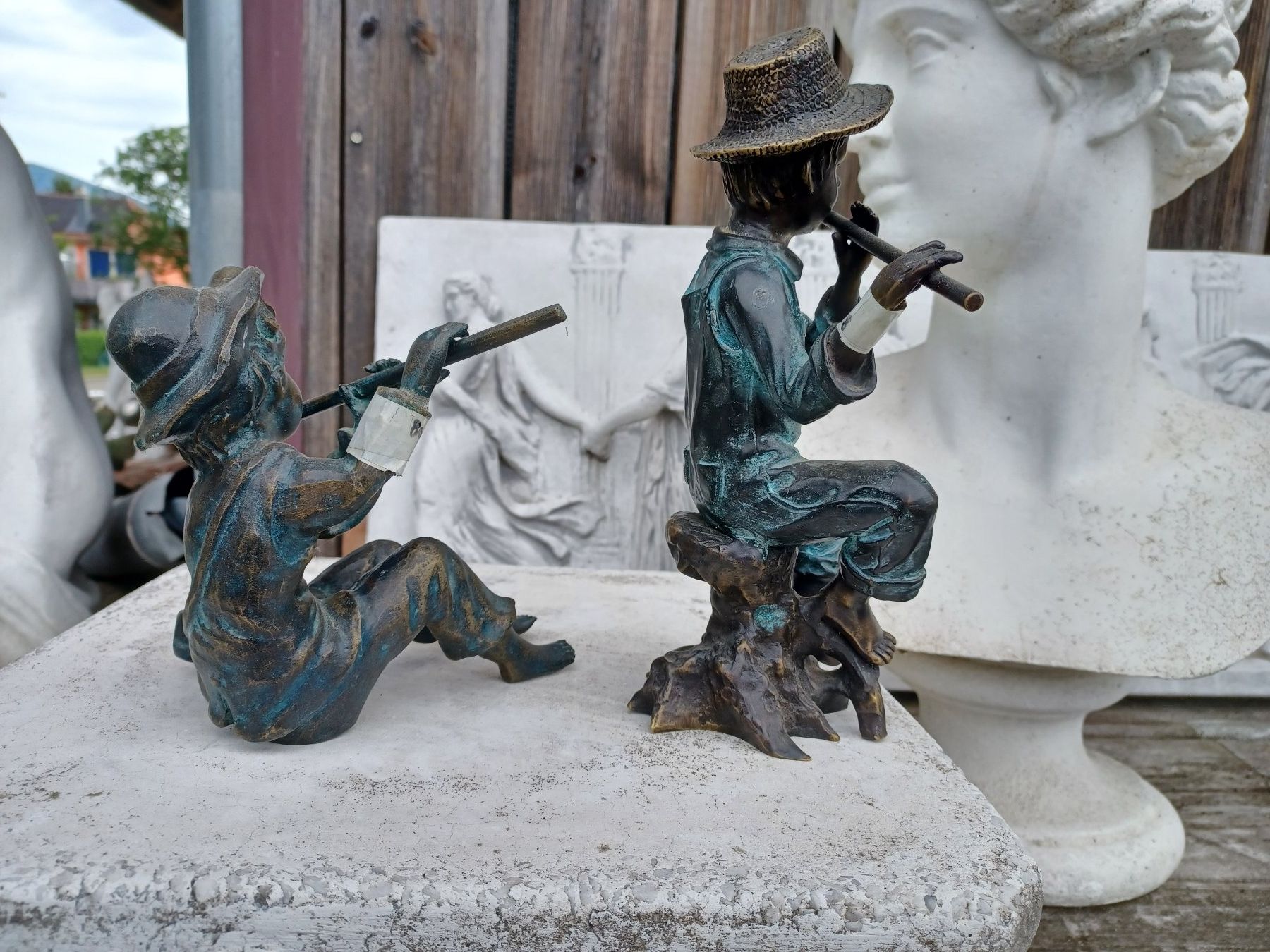 Statuette: Flötenspieler Bronze – Nuovo (secondo la descrizione) da Wangen a.Aare venduto da Schneckenparadies 3