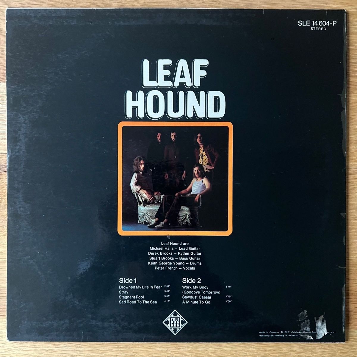 Dischi in vinile: Leaf Hound - Same / 1. D-Press. 1970 incl. Poster – Usato da Gais venduto da soundcave57 1