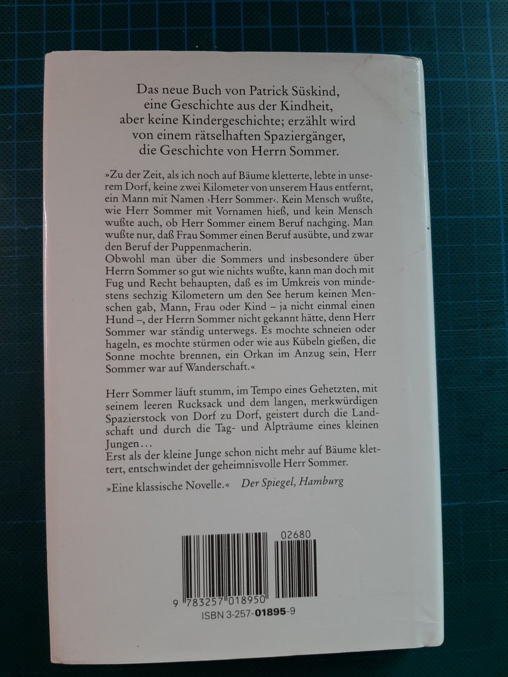Bücher: Patrick Süskind: Die Geschichte von Herrn Sommer – Gebraucht aus Basel von kouki51 1