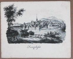 Diessenhofen Lithographie von Pecht 1832