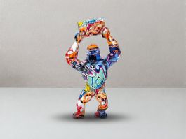 Sculpture en résine de gorille