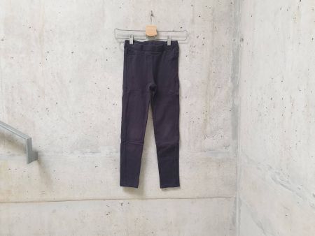 Legging épais GEMO, long, noir délavé, fille, taille 8 ans