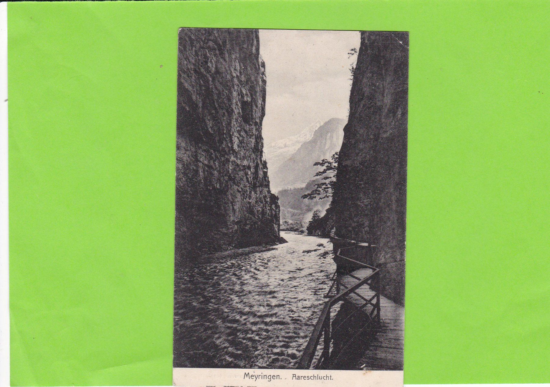 Cartoline postali: Meyringen-Aareschlucht – Usato da St. Peterzell venduto da neckertal