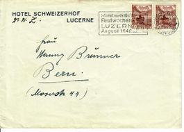 Brief, Hotel Schweizerhof Lucerne 1943