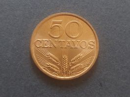 Pièce Portugal 50 Centavos 1977 UNC