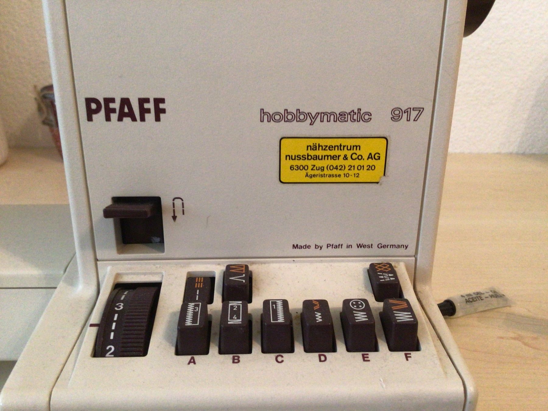 Pfaff Nähmaschinen: Pfaff Hobbymatic 917 – Defekt aus arth von Tasalo 2