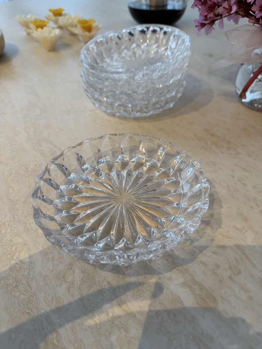 Piatti: Kristall Teller Set Sternschliff Vintage – Usato da Baden venduto da Chaochao3 2