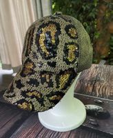 Cappello leopardato con paillettes dorate🐆feste 👌vacanze