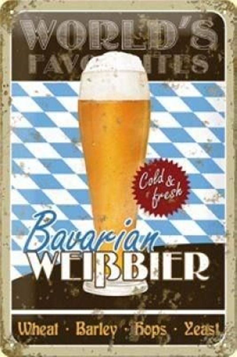 Schilder: Blechshcild-WEISSBIER – Neu und originalverpackt aus Rupperswil von big-one-sale