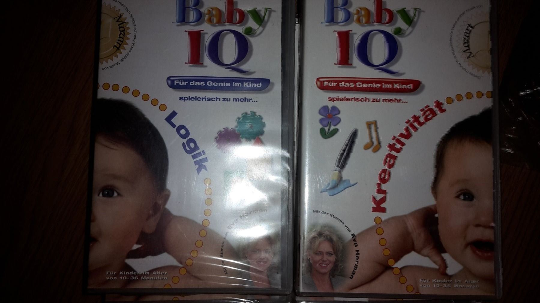 Tutti i VHS: 2 Vhs Baby IQ – Nuovo e nell'imballaggio originale da Schwarzenburg venduto da Flamingo07
