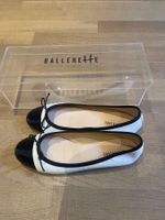 Leder Ballerinas im Chanel Stil