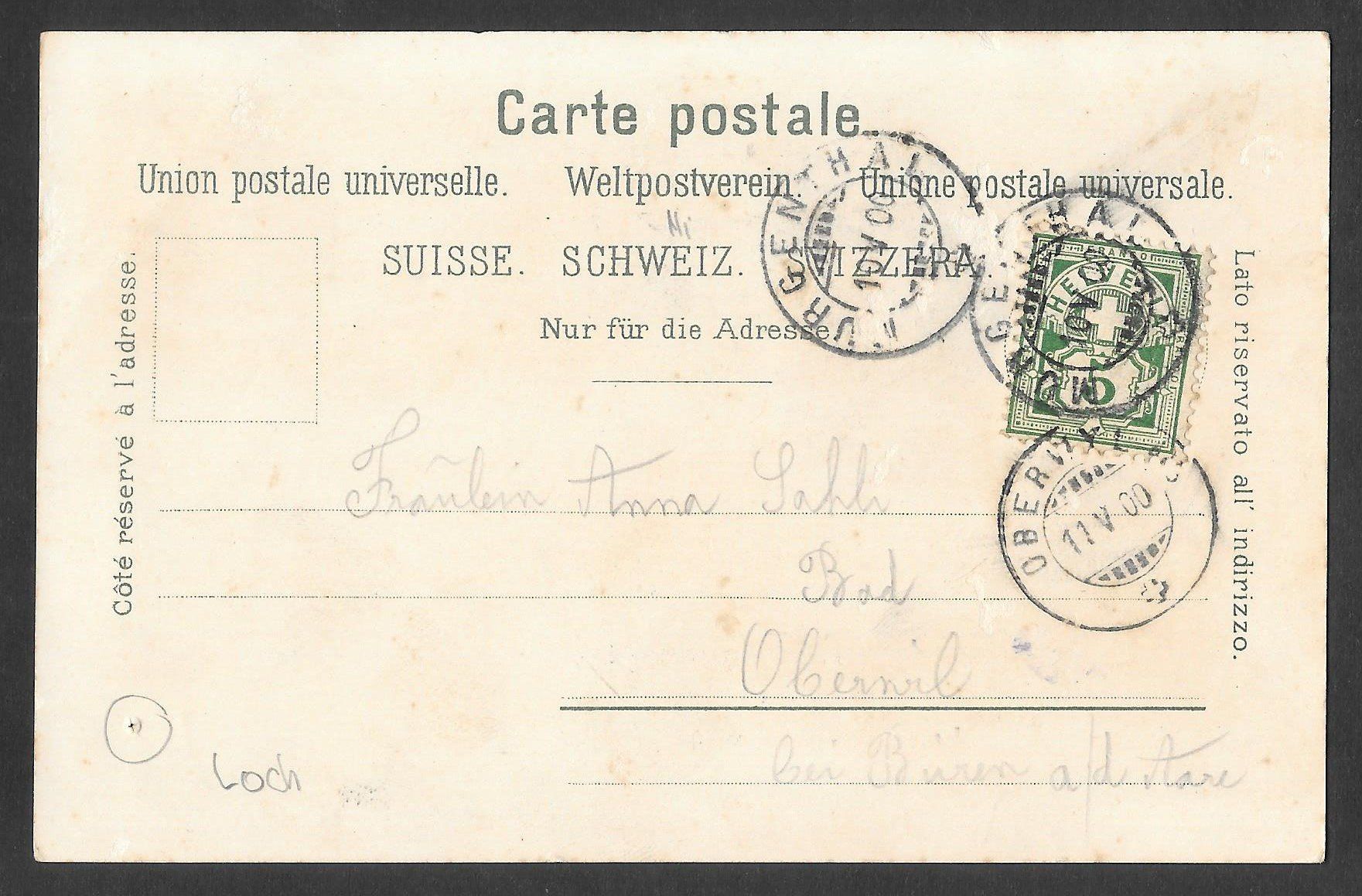Cartoline postali: Fulenbach farbige Lithografie 3 Bilder – Usato da Olten venduto da clotaldi 1
