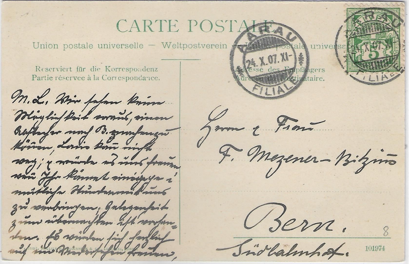 Cartoline postali: Aarau - Rathausgasse mit Kinderwagen – Usato da Ettingen venduto da Kartenplanet 1