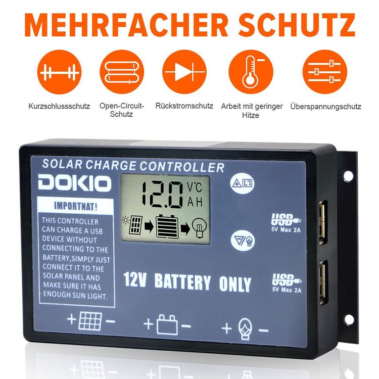Dispositivi a energia solare: 200W Faltbares Solarpanel + 12V 20A Batterie Ladegerät – Nuovo e nell'imballaggio originale da Wallenwil venduto da toesstal-vertrieb 6