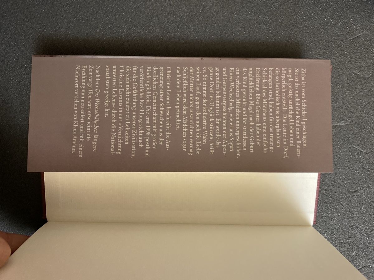 Bücher: Das Wechselbälgchen / Christine Lavant – Neu (gemäss Beschreibung) aus Watt von Smah 2