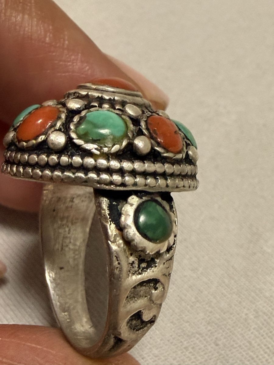 Anelli: Ring mit Korallen und Turkis – Usato da Oberhof venduto da RealStone 1