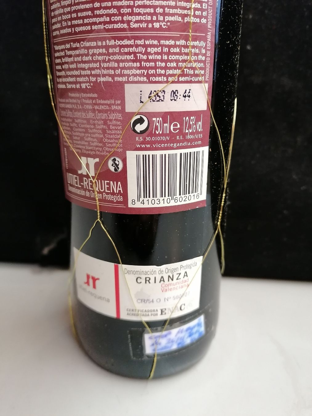 Vino: MARQUES DEL TURIA 2011 – Nuovo (secondo la descrizione) da Genève venduto da Leboucheoreilles 7