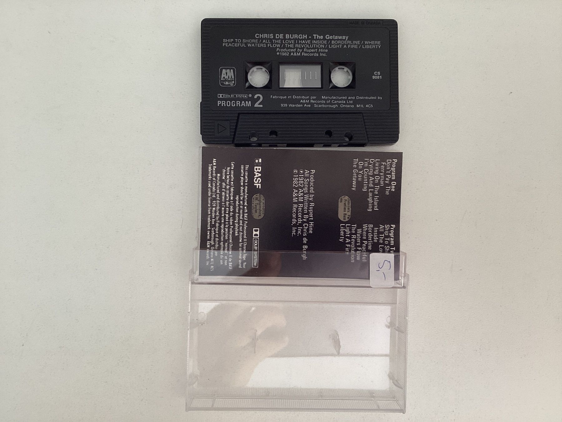 Musicassette: Chris De Burgh MC - The Getaway – Usato da Gutenswil venduto da Hamzian 1