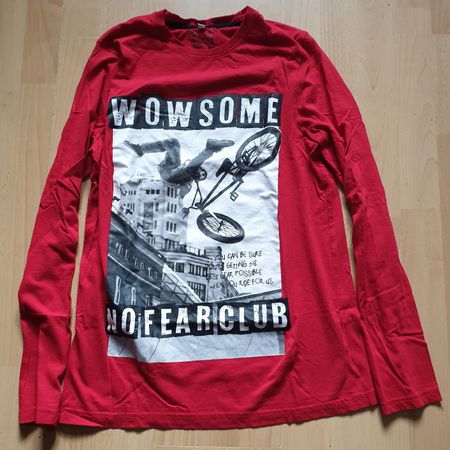 Cooles Langarmshirt, Gr. 170/176, "No Fear Club"!