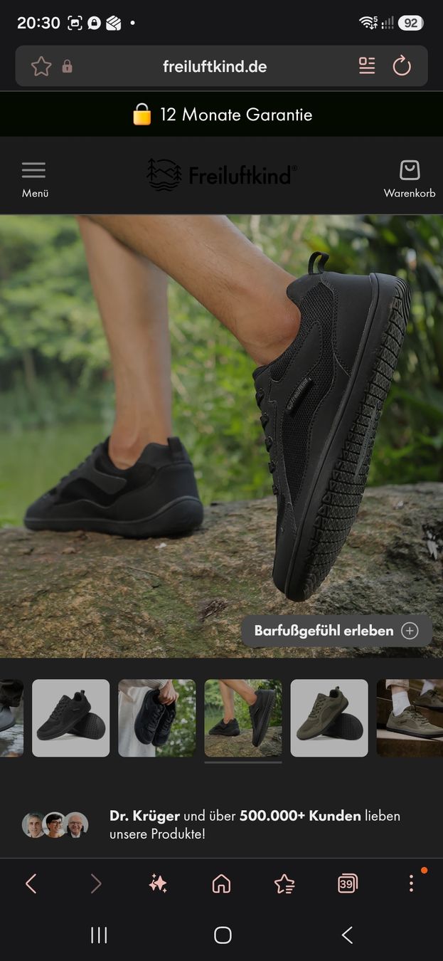 Damenschuhe: Barfussschuh Freiluftkind Gr. 39 – Gebraucht aus Balterswil von and_72wd 6
