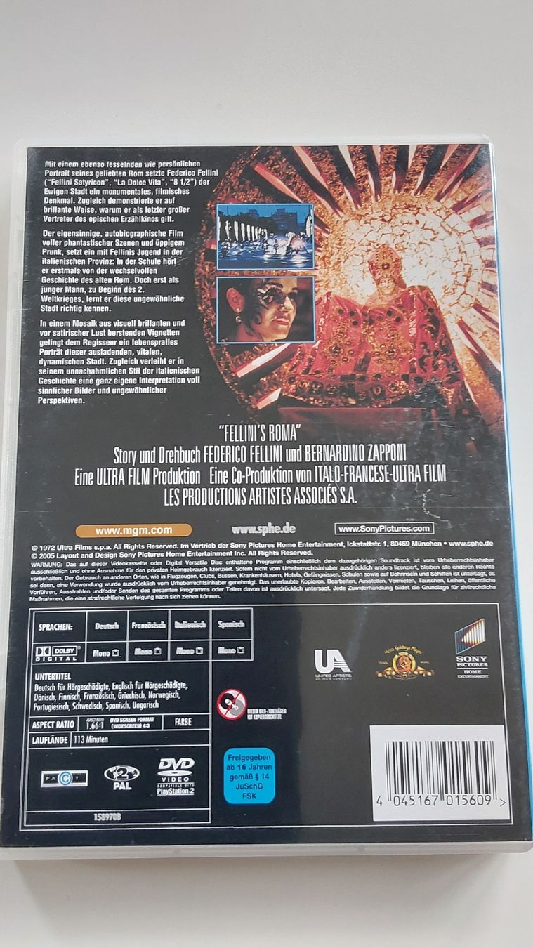 Alle DVDs: DVD Fellinis Roma - Ein Filmklassiker – Gebraucht aus Worb von niklas2001 1