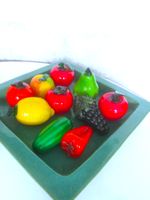 11 Stück Obst und Gemüse im Glas