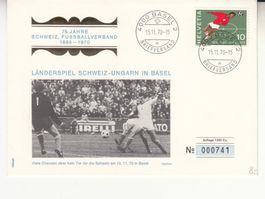 Schweiz. Fussballverband,  Schweiz-Ungarn 15.11.1970