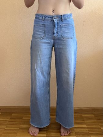 BENETTON WIDE-LEG JEANS S-M