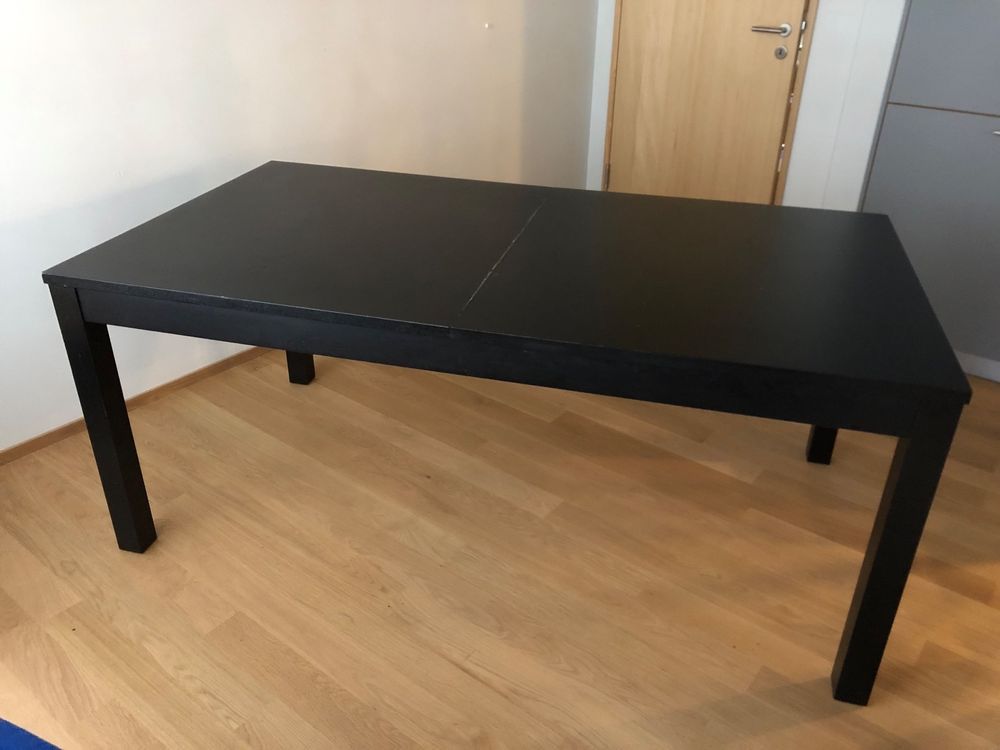 Esstisch IKEA, ausziehbar, schwarz Kaufen auf Ricardo