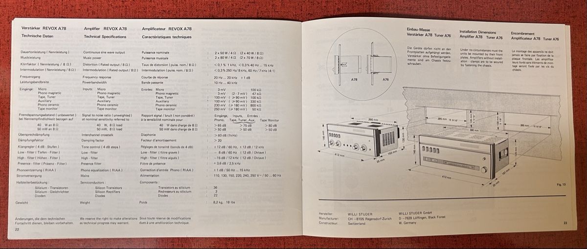 Libri: Revox mode d’emploi excellent état  – Usato da Lausanne venduto da Plein-de-styles 3