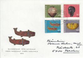 1973 Pro Patria FDC 29.5.73, 5400 Ennetbaden