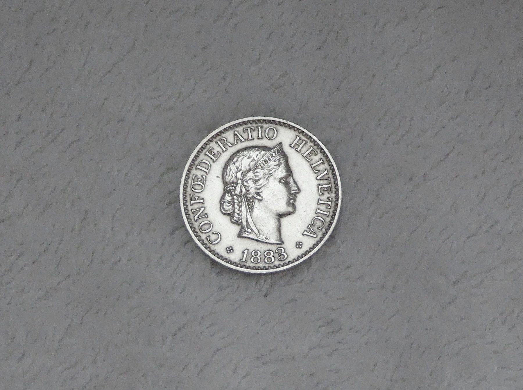 Tutti le monete: 10 centimes/rappen 1883 – Usato da Nyon venduto da Ilmi09
