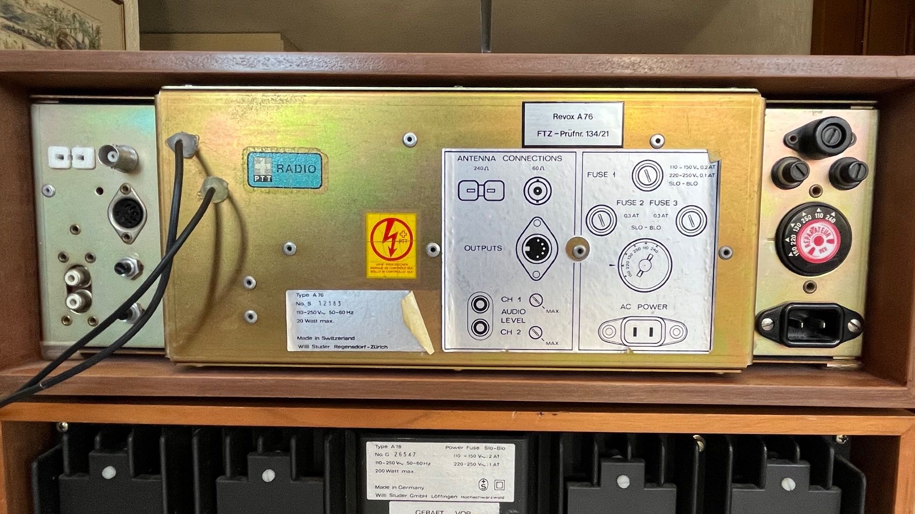 Revox Amplificatori: Revox Anlage A78 MKII/A76/B790 – Usato da Wagen venduto da Heisch1 6