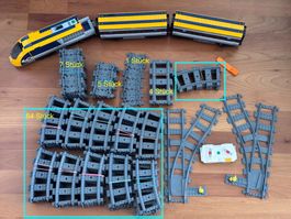 LEGO City Zug mit verschiedene Schienen (83 Stück)