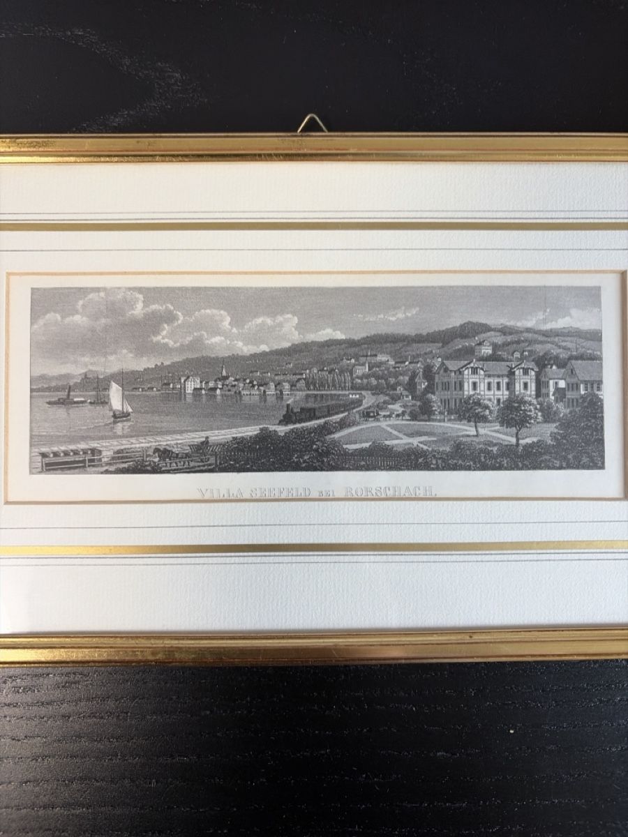 Gravures: Rorschach Villa Seefeld Stich – D'occasion à Mörschwil par Marcel4201 1