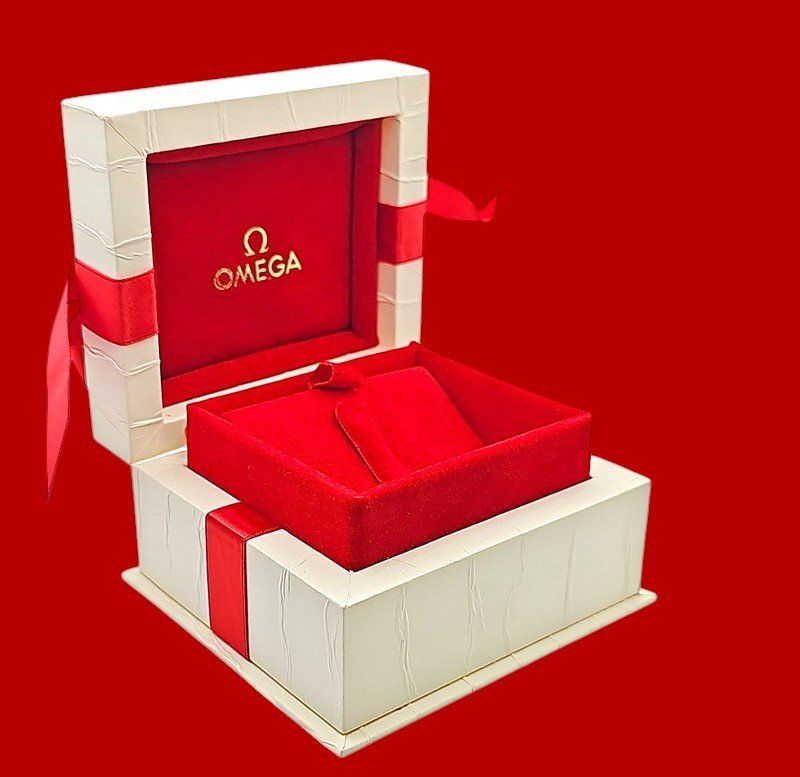 Uhrenboxen: OMEGA original Vintage "Box" – Neu (gemäss Beschreibung) aus Zug von urzeit 4