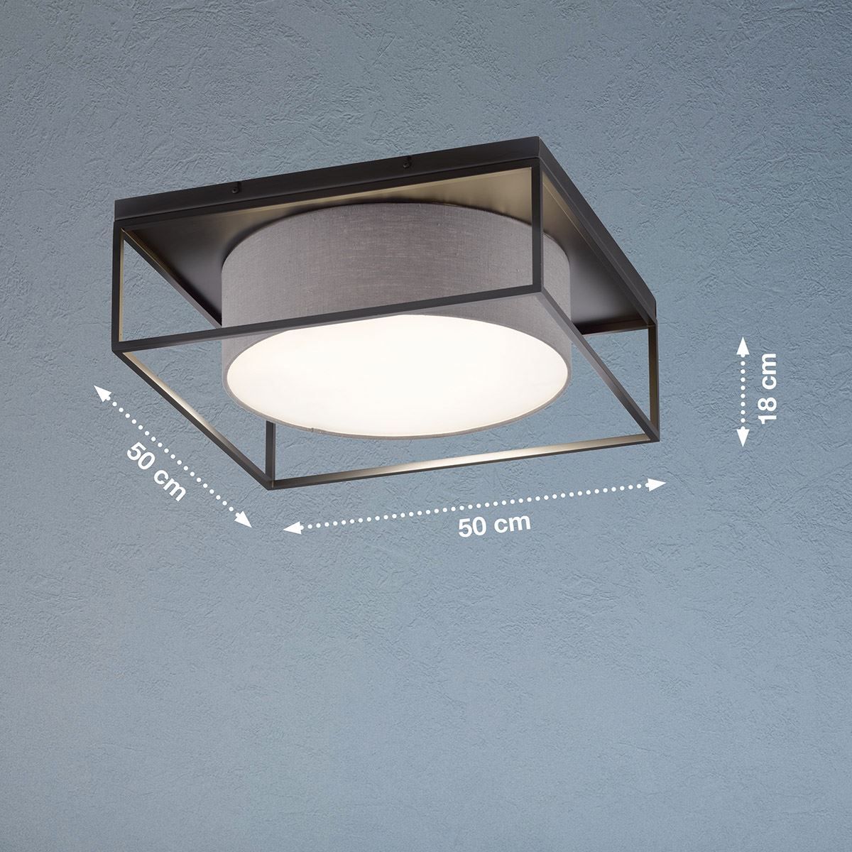 Lampadari & plafoniere: Deckenleuchte, Schirm, 50 cm x 50 cm – Nuovo (secondo la descrizione) da Kreuzlingen venduto da Smart-Light 2