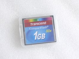 Transcend 80x 1.0GB CF Karte Compact Flash