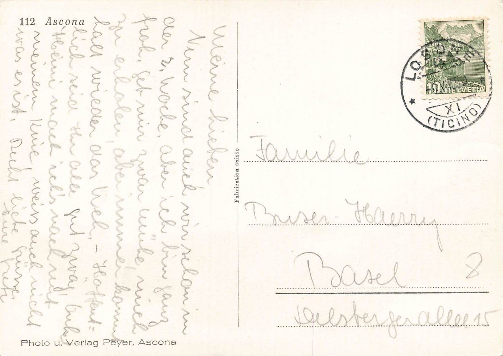 Cartoline postali: Ascona TI Lavandaie G – Usato da Biasca venduto da Blenio71 1