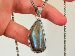 Collier avec labradorite - Élégant & Naturel!
